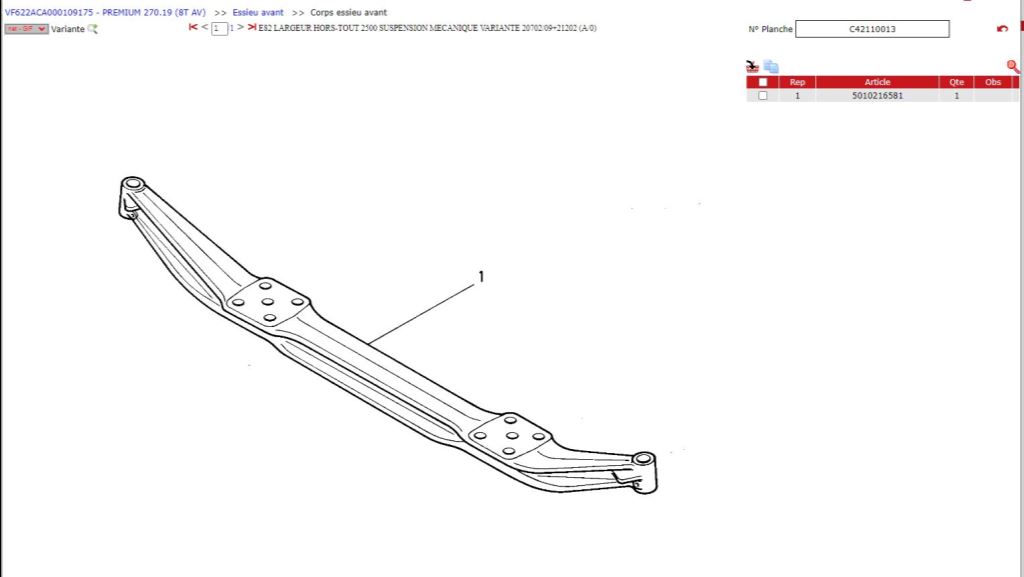 piece_RENAULT 270 DCI COVED ESSIEU AVANT 5010216581