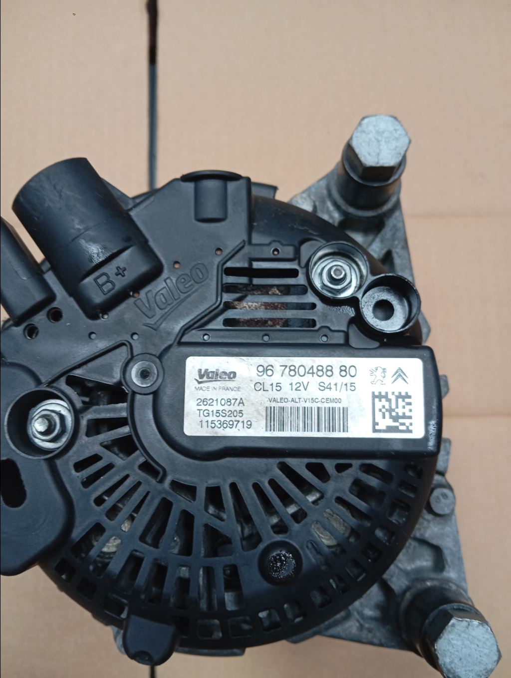 piece_PEUGEOT PARTNER 1.6 HDI - 8V TURBO ALTERNATEUR 96 780 488 80