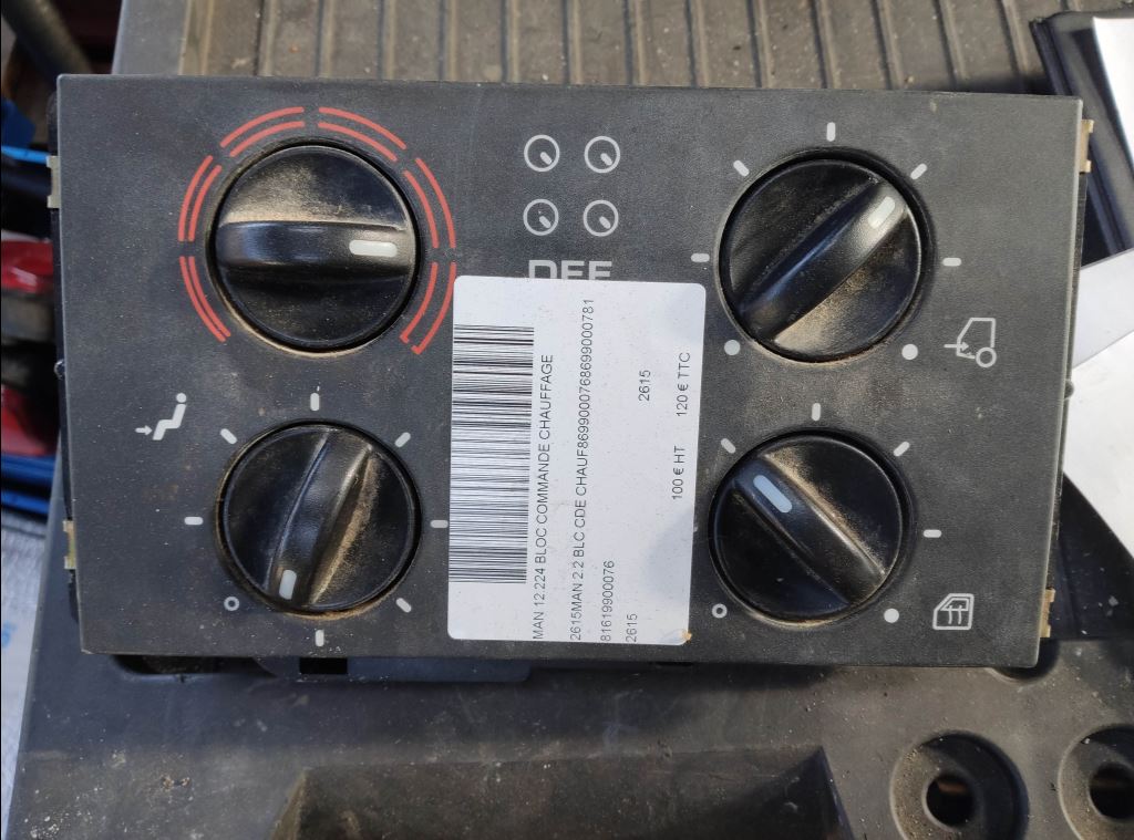 piece_MAN 12.224 BLOC COMMANDE CHAUFFAGE 81619906053