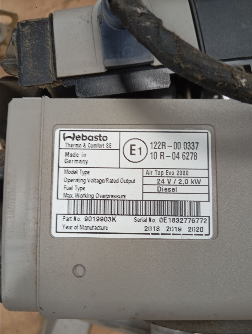 piece_VOLVO FH WEBASTO 84178403