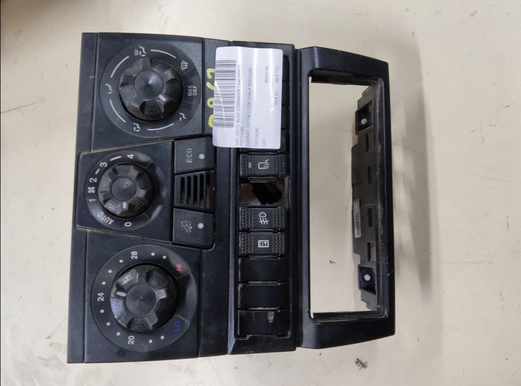 piece_IVECO 35C12  BLOC COMMANDE CHAUFFAGE 500334260